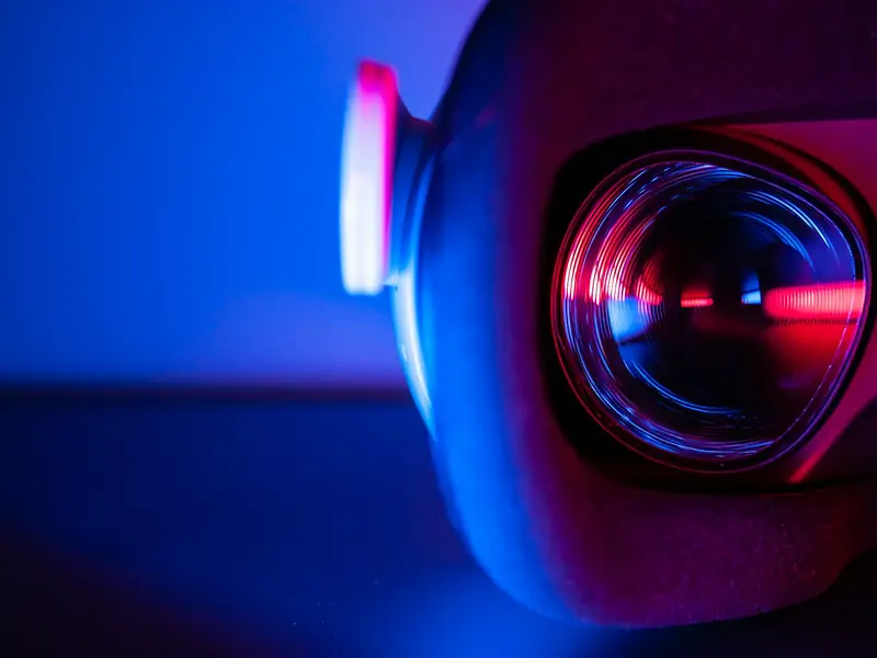 Close-up of a camera lens